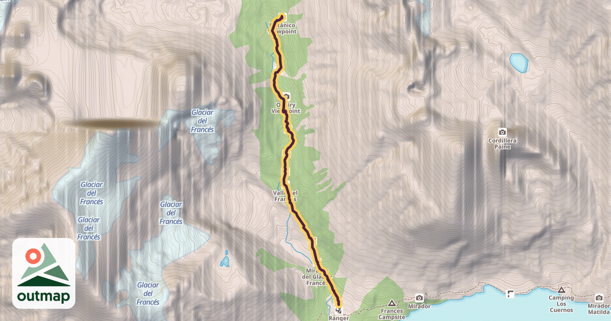 Map of French Valley Trail