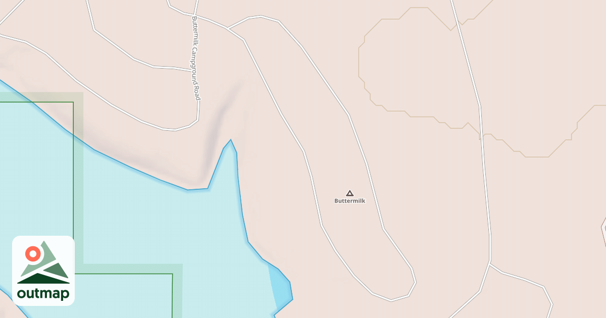 Map of BUTTERMILK CG LOOP B