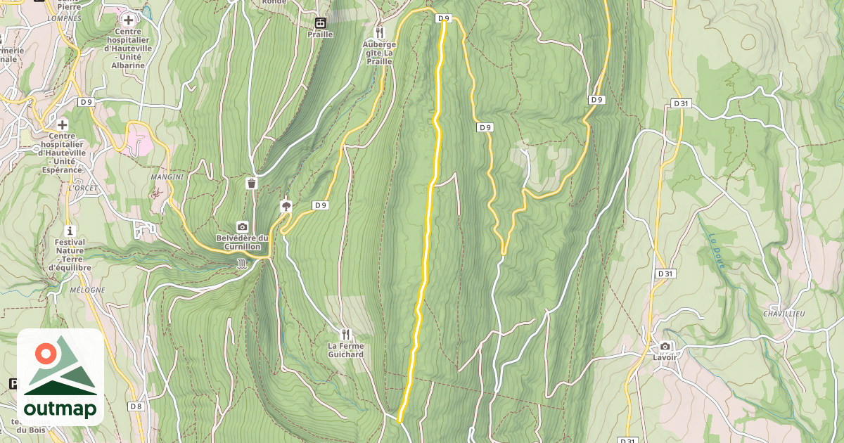 Map of Piste nordique Ferme Guichard