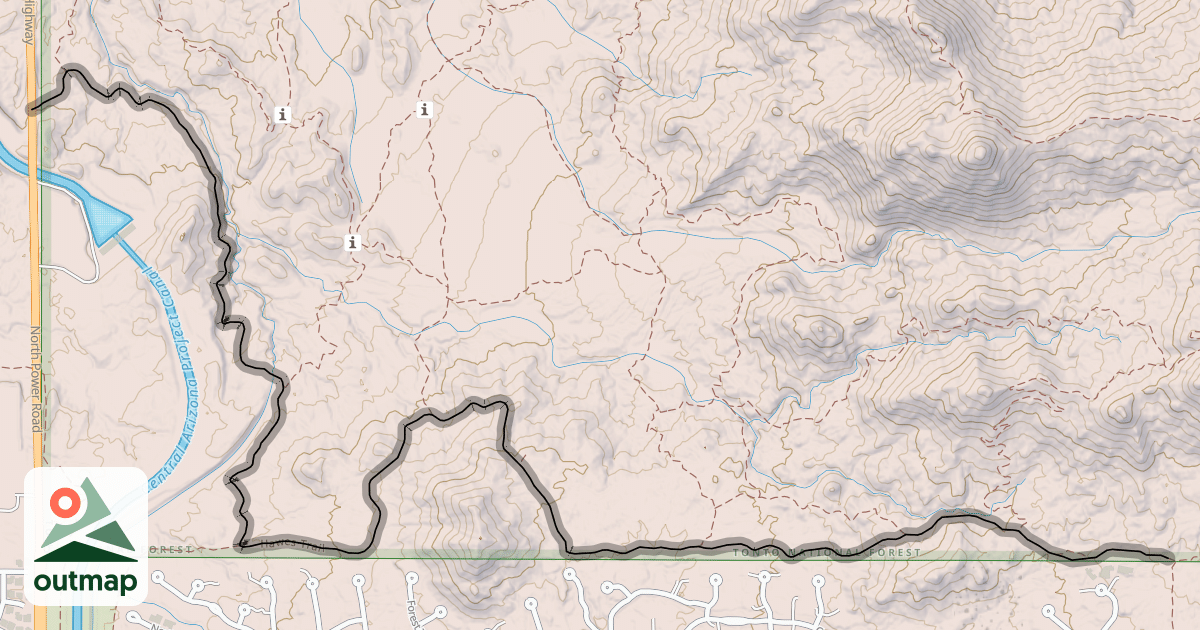 Map of Hawes Trail