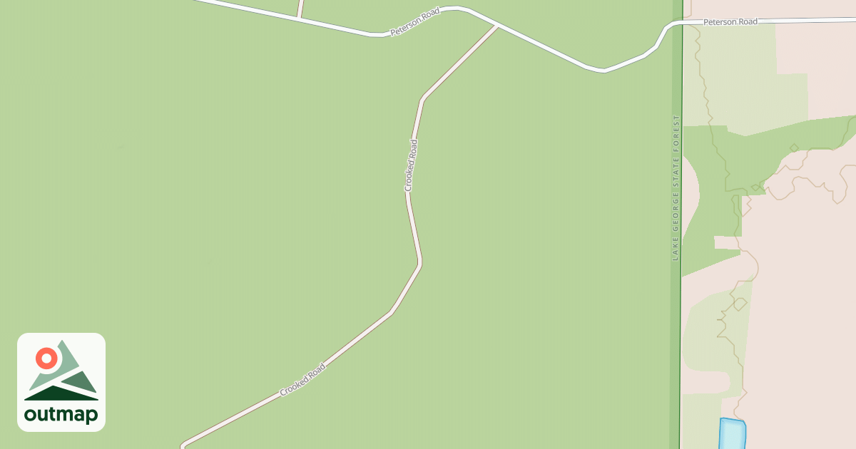 Map of Lake George State Forest Trail