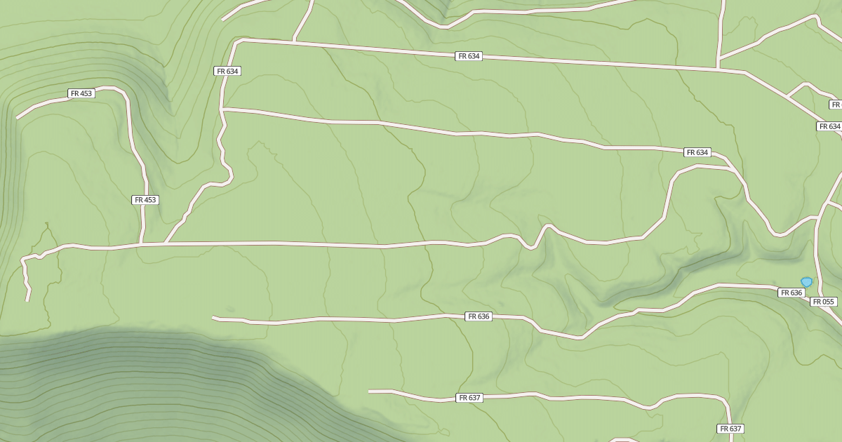 Map preview of USFS Motor Vehicle Use Map Roads {05358F54-EE76-4B87-A367-A02218D97508}