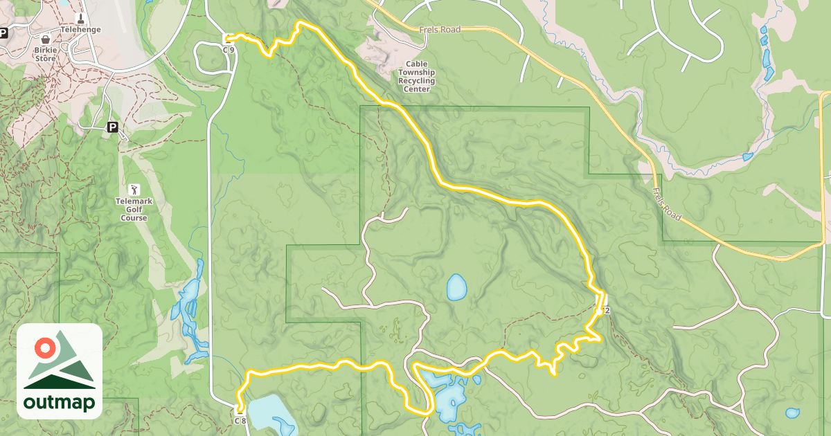 Map of Esker Trail