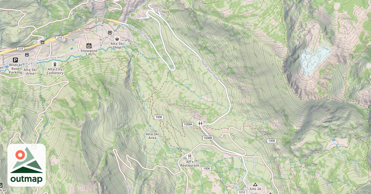 Map of ALBION BASIN