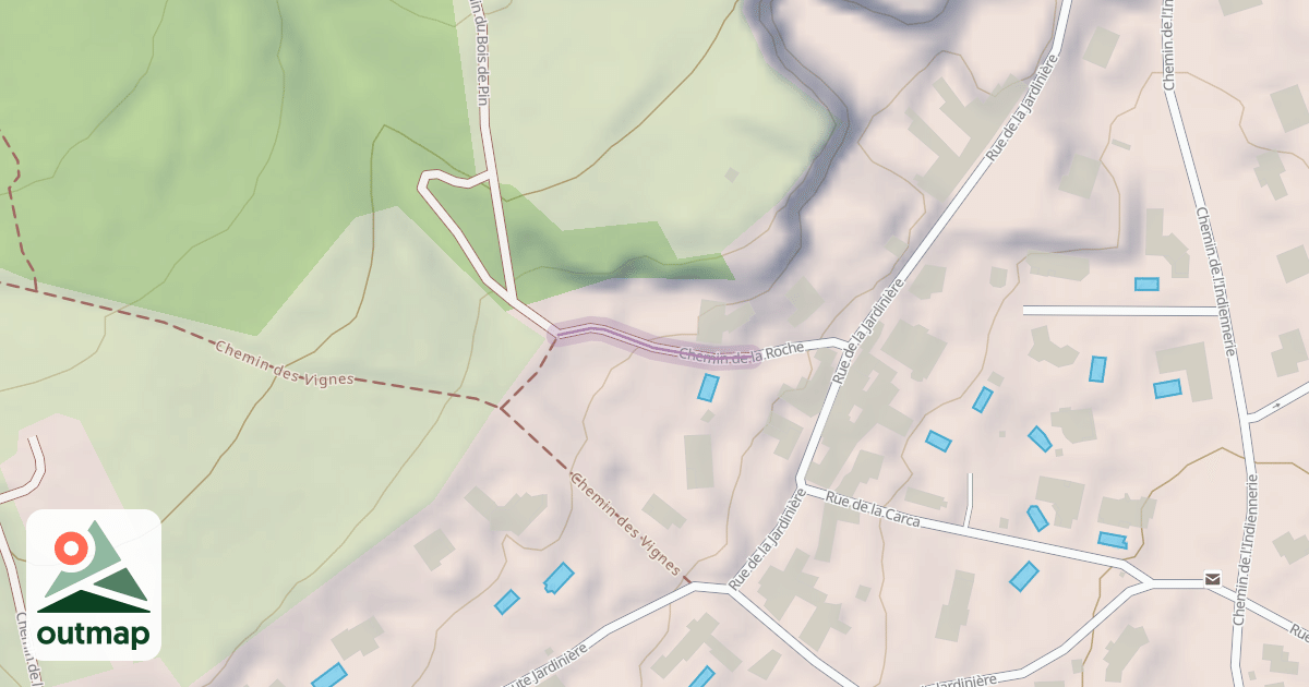 Map of Chemin de la Roche