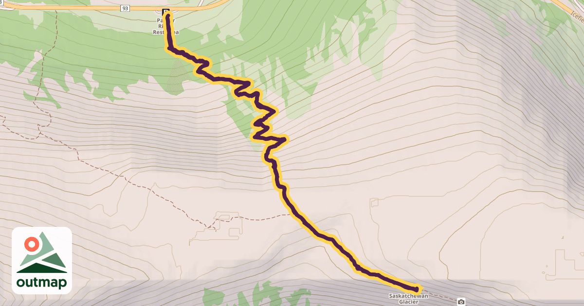 Map of Parker Ridge Trail