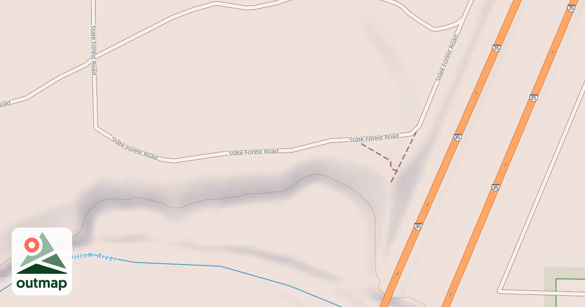 Map of General C.C. Andrews State Forest Trails