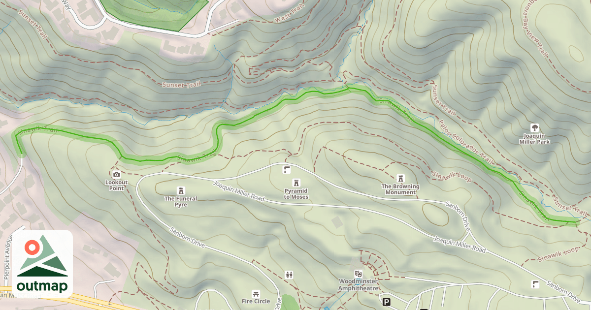 Map of Sinawik Trail