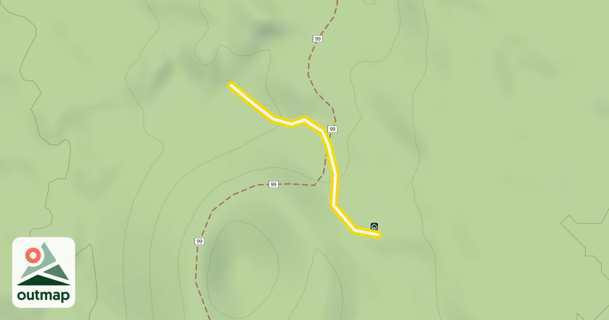 Map of Lower Devecka's Dive