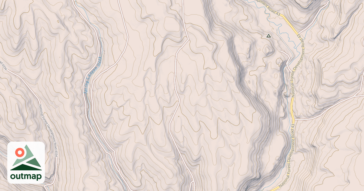 Map of USFS National Forest System Roads {13BA7B18-A4A3-42AD-B9F9-D777A4AEA4C2}