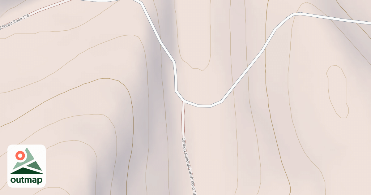 Map of Dry Fork - Meadow Springs