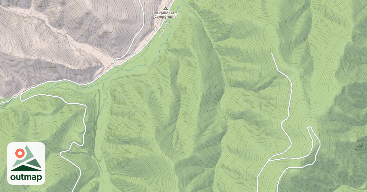 Map of CUB CREEK
