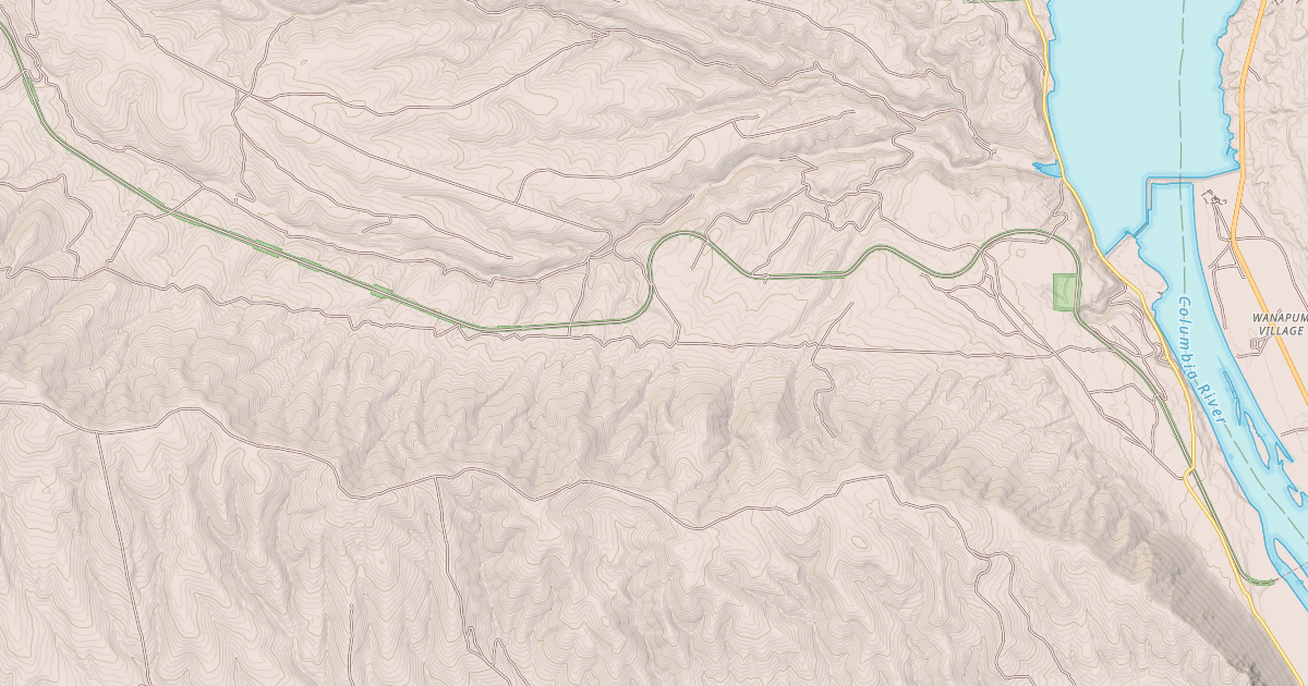 Map preview of Palouse To Cascades State Park Trail