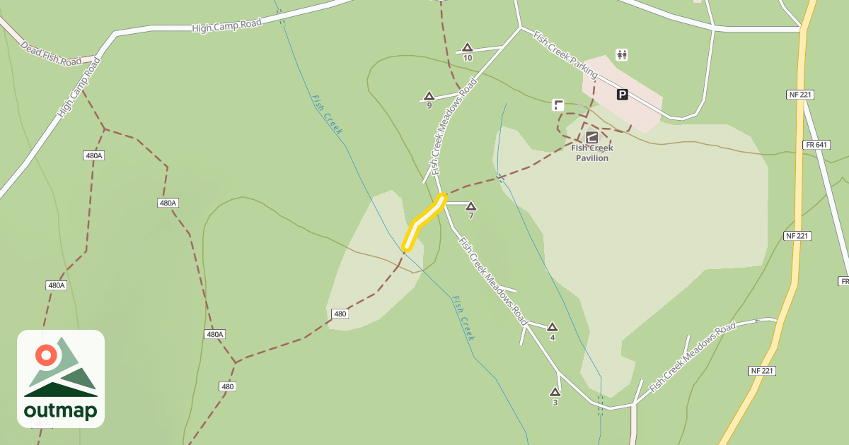 Map of Fish Creek Trail