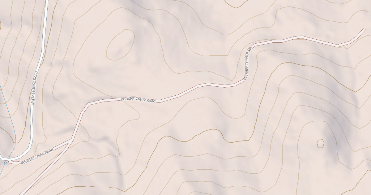 Map preview of BOULDER CREEK