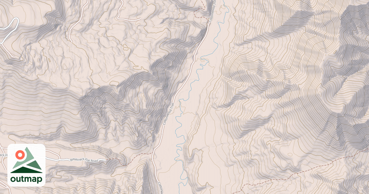 Map of Cottonwood Snowmobile