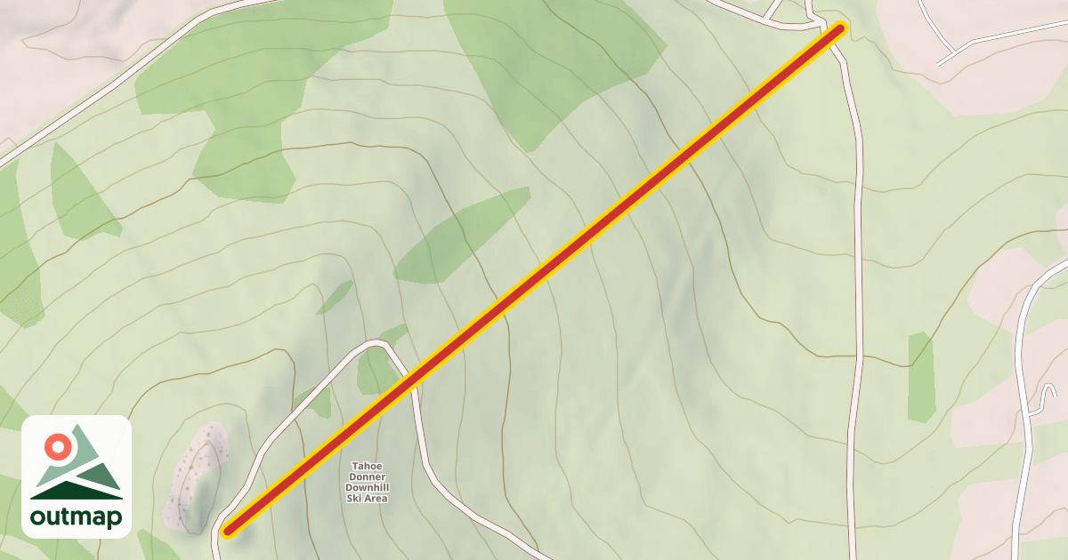 Map of Eagle Rock Chairlift