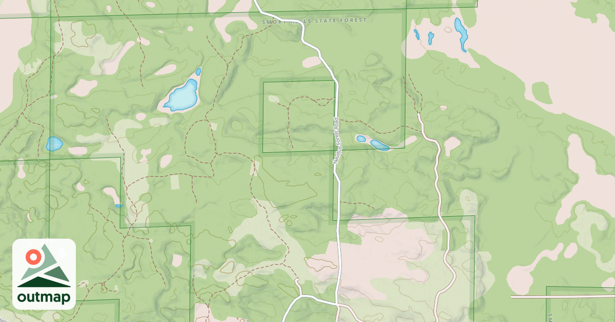 Map of Smoky Hills