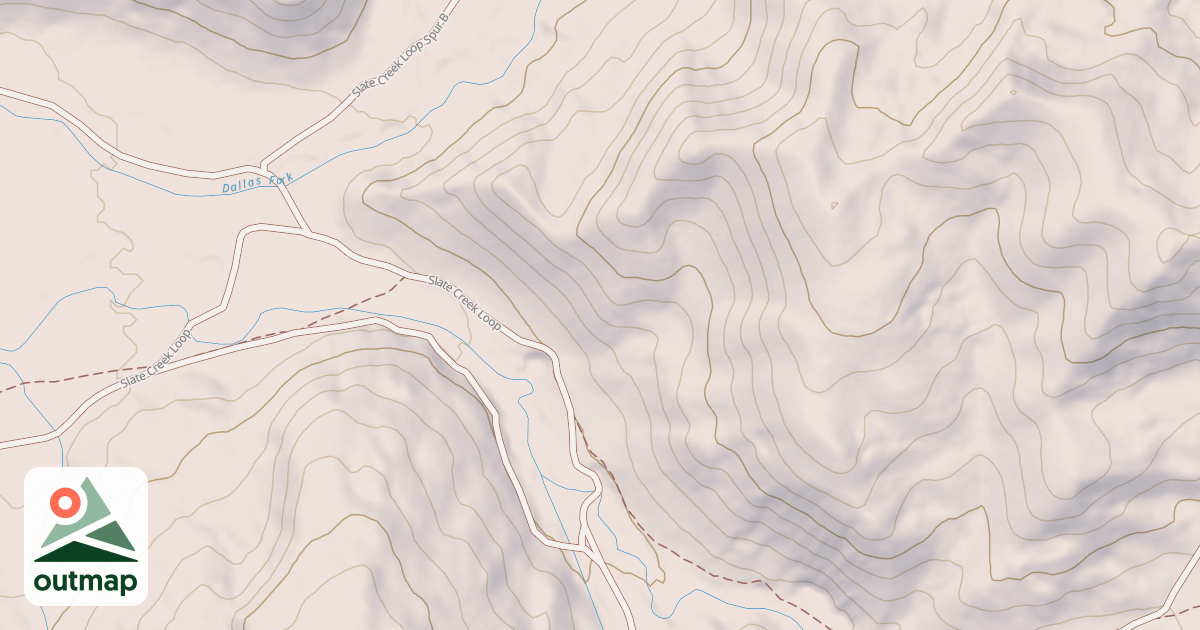 Map of Bear Paw Fork Snowmobile