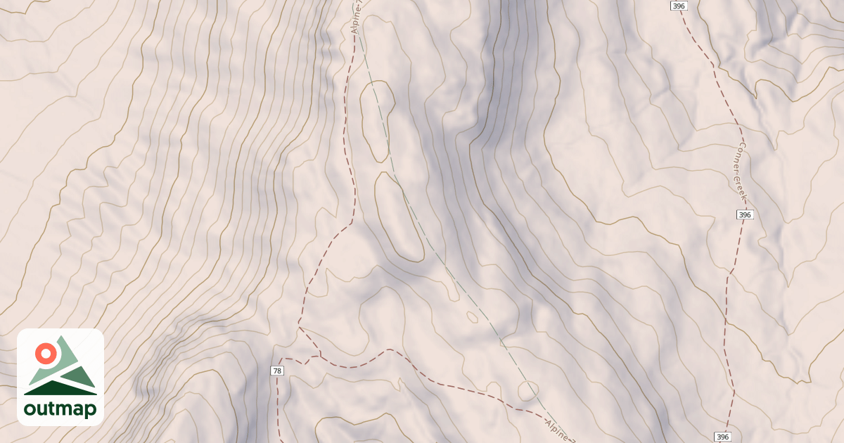 Map of USFS Motor Vehicle Use Map Trails 4517