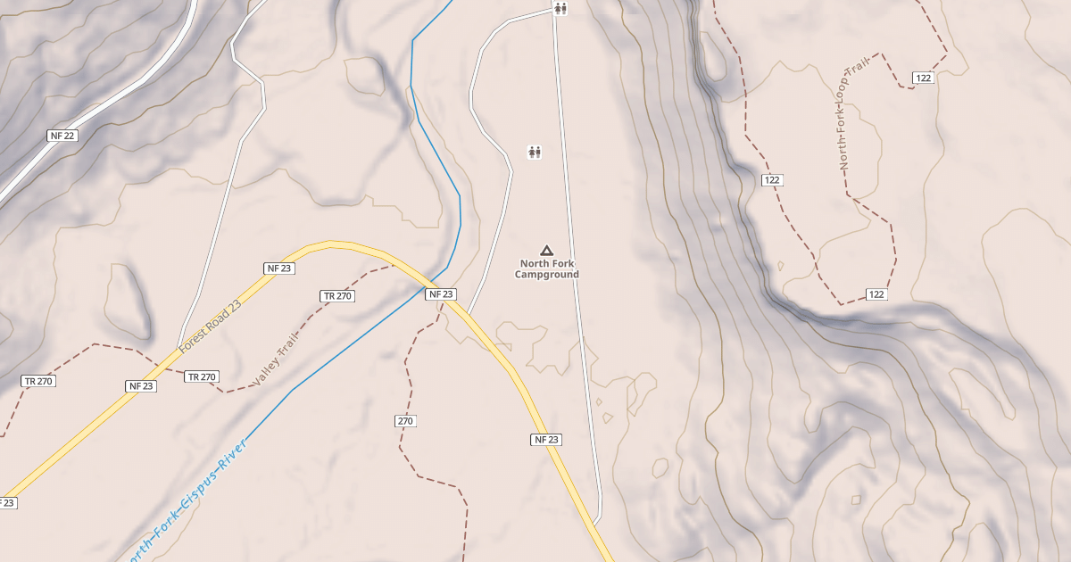 Map preview of N FORK CG