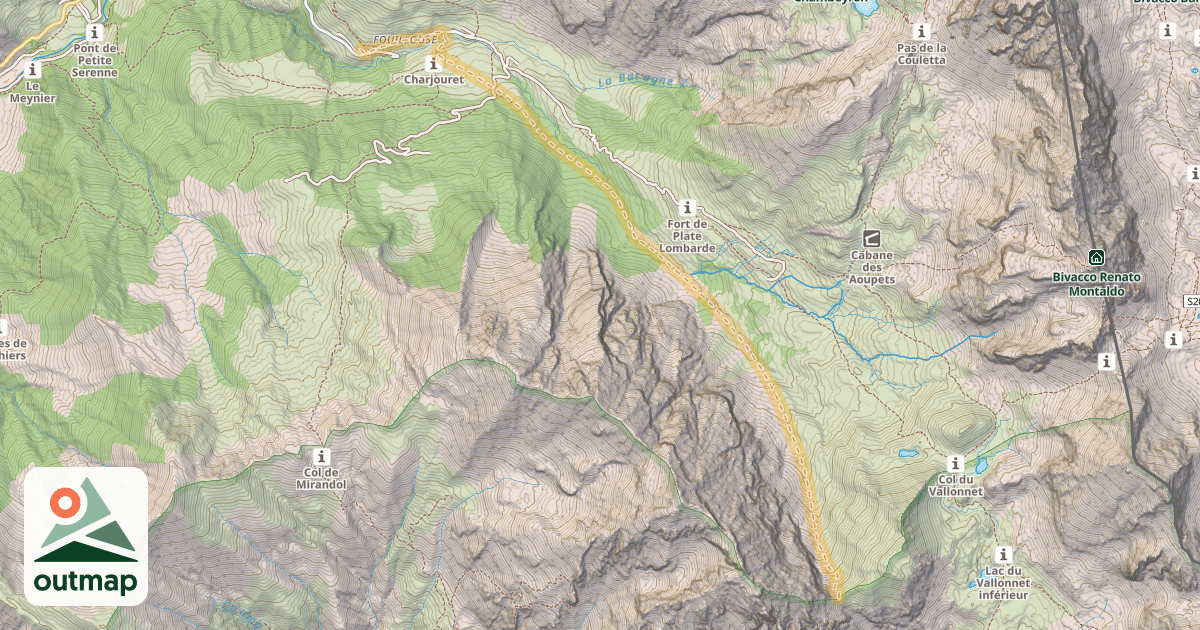 Map of Col sans Nom — Fouillouse