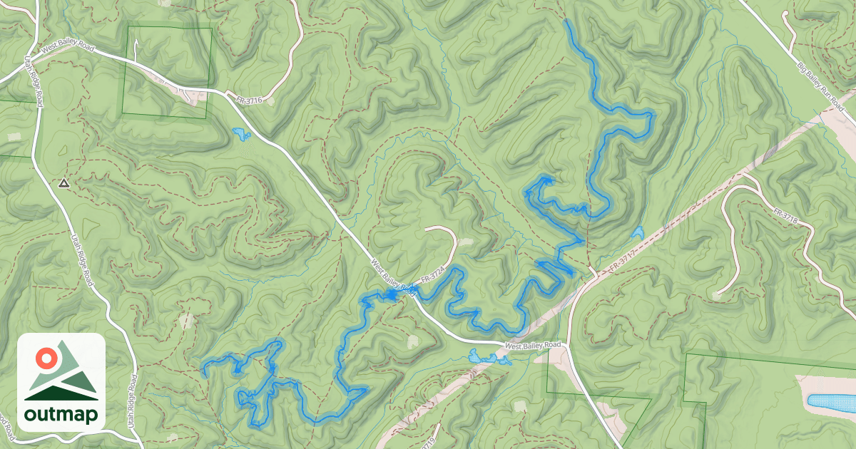 Map of Wild Turkey Trail