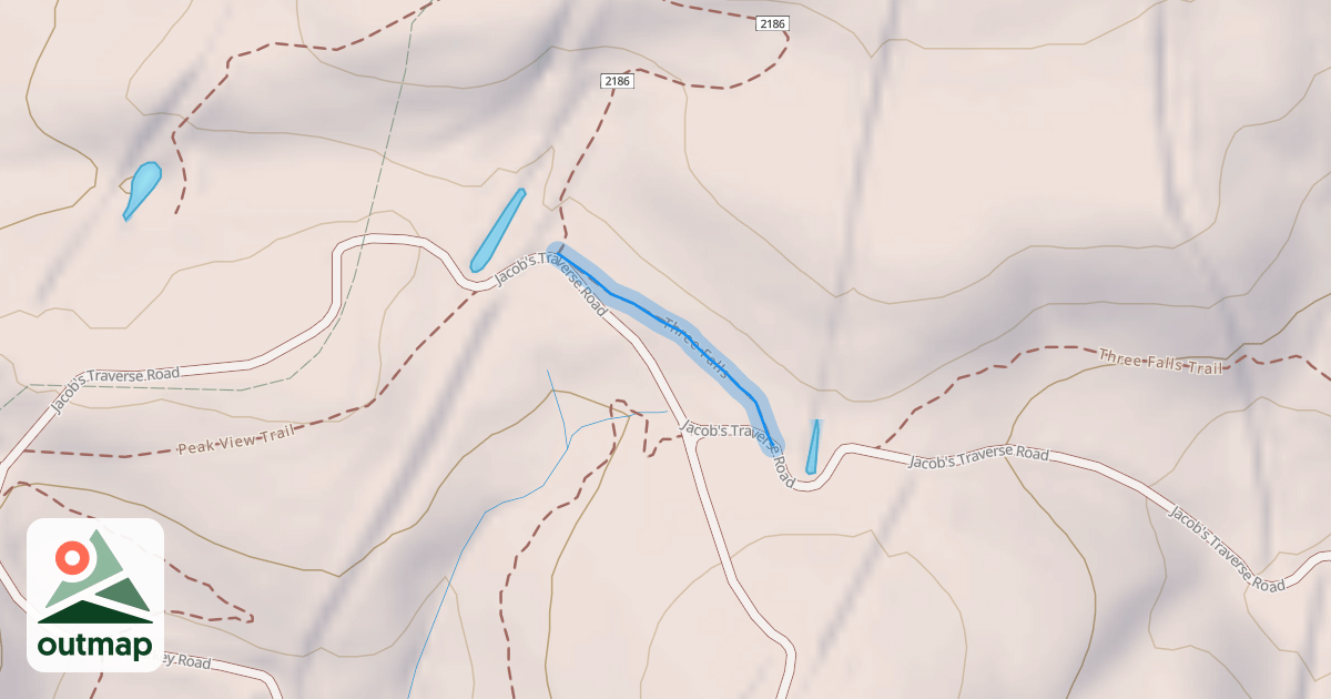 Map of Three Falls