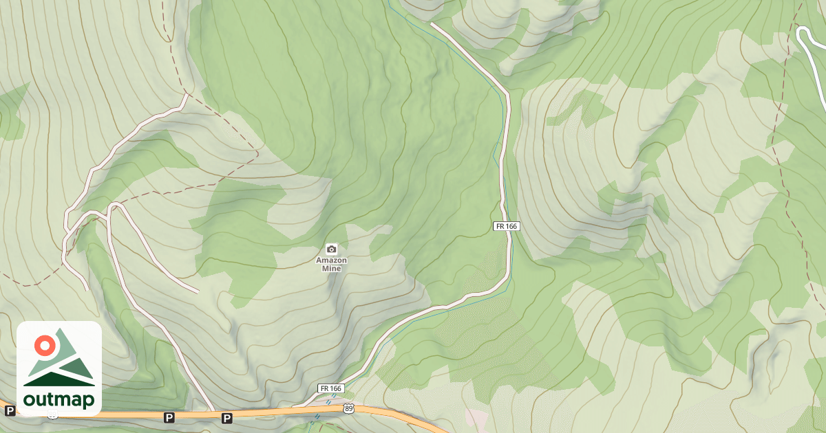 Map of NO. FK. AMAZON HOLLOW