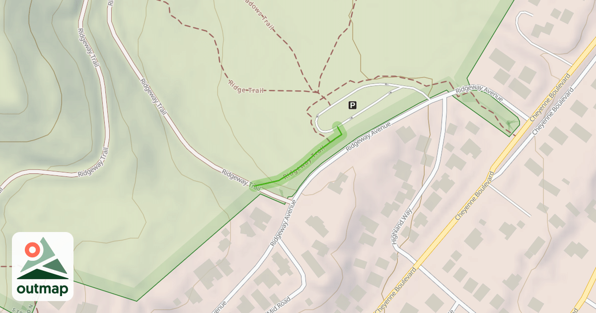 Map of Ridgeway Trail
