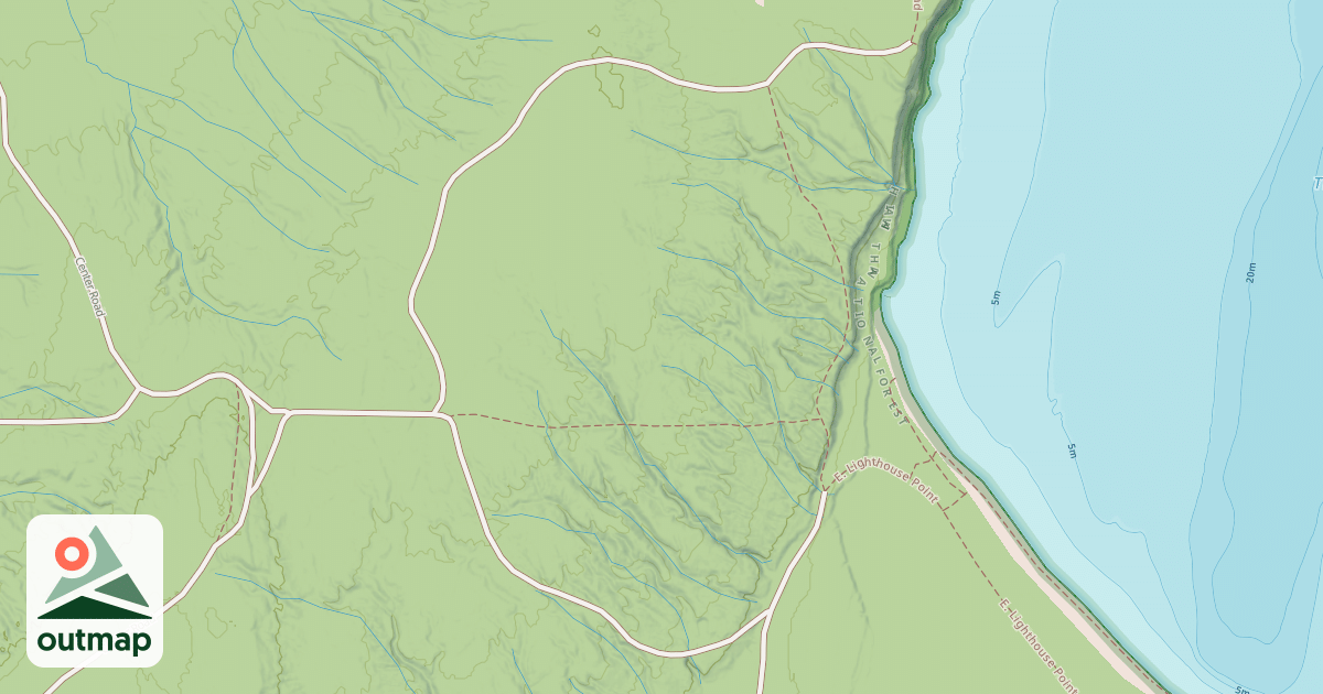 Map of GRAND ISLAND SPUR GI15