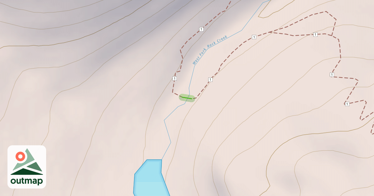 Map of West Fork Rock Creek Trail