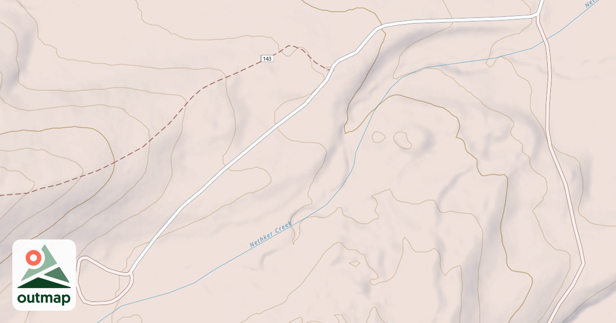 Map of BURGDORF CREEK