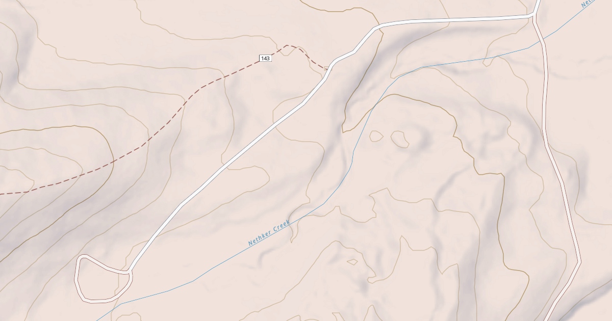 Map preview of BURGDORF CREEK