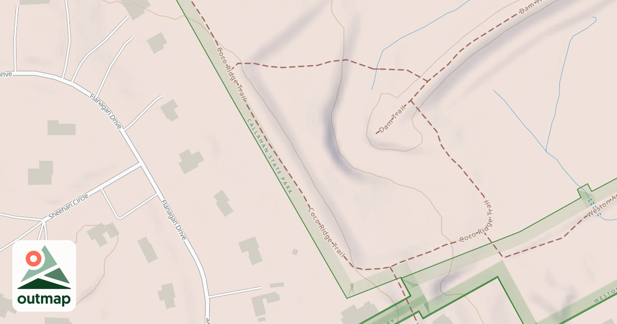 Map of Coco Ridge Trail