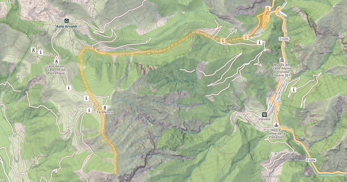 Map preview of Mont Chajol — Casterino