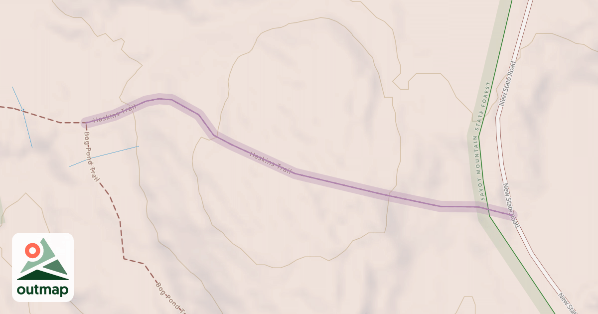 Map of Haskins Trail
