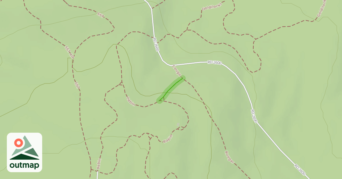 Map of Cougar-Cabin Connector