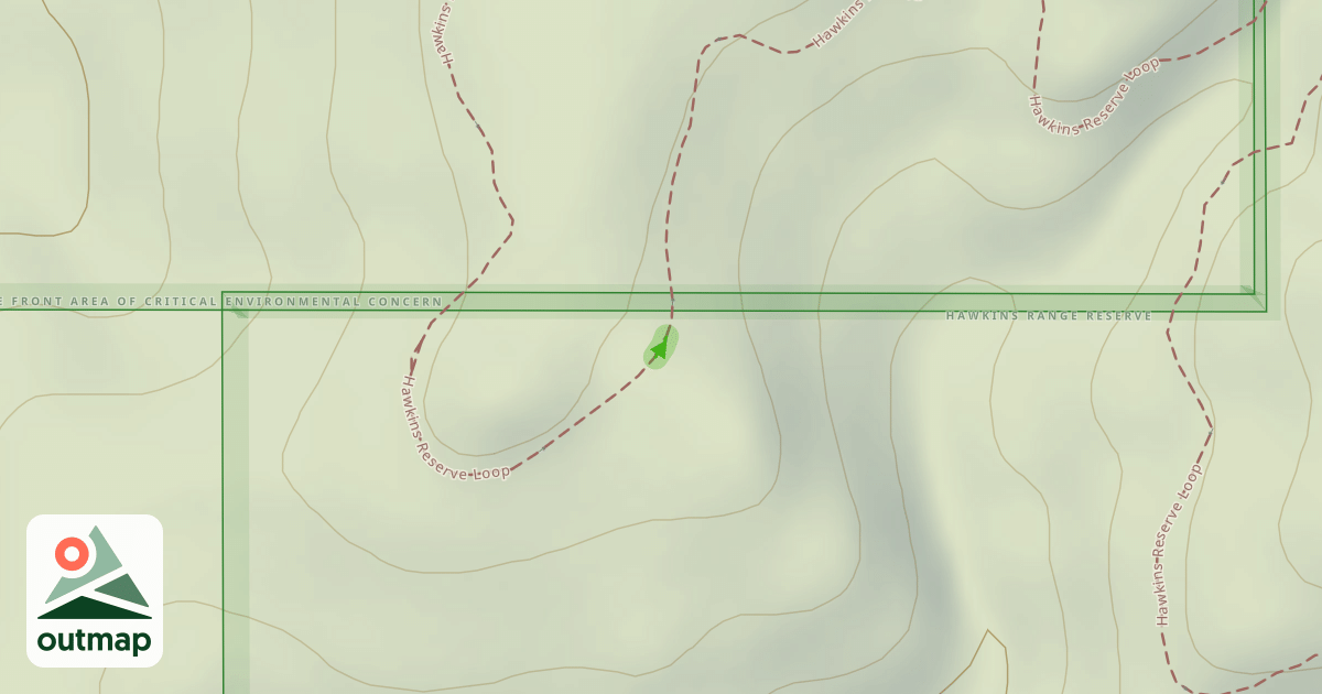 Map of Hawkins Reserve Loop
