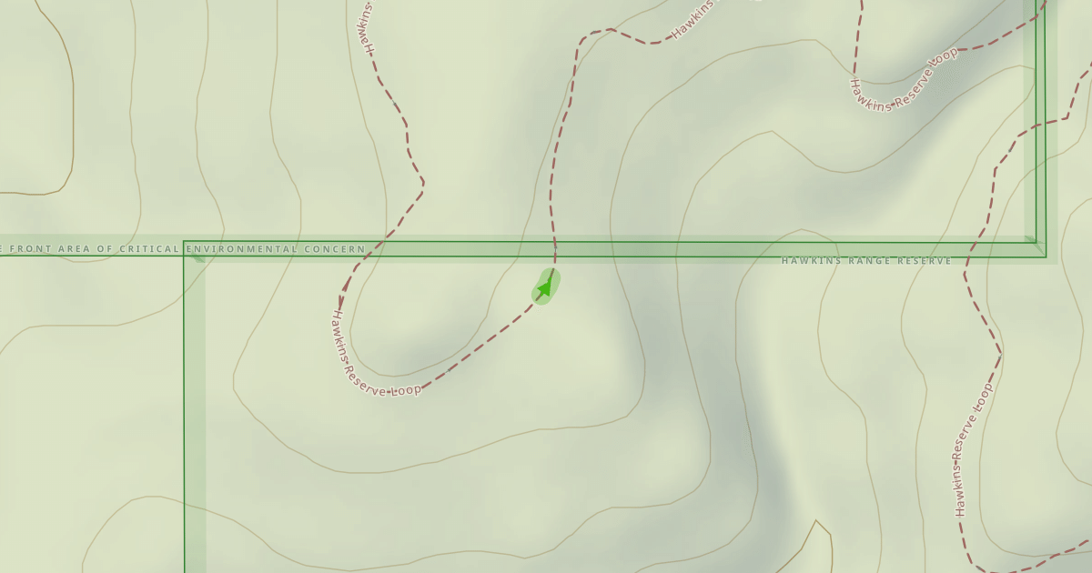 Map preview of Hawkins Reserve Loop