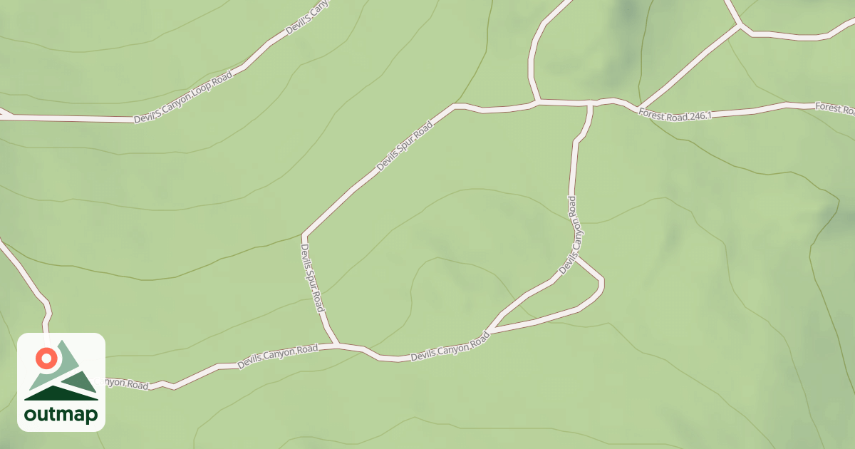 Map of DEVILS SPUR