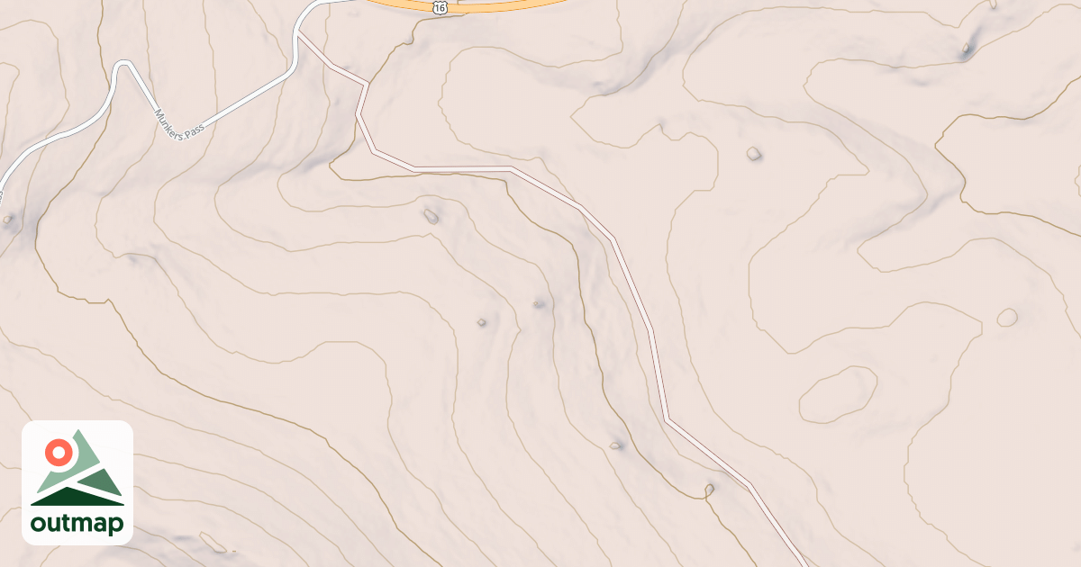Map of USFS Motor Vehicle Use Map Trails 1842