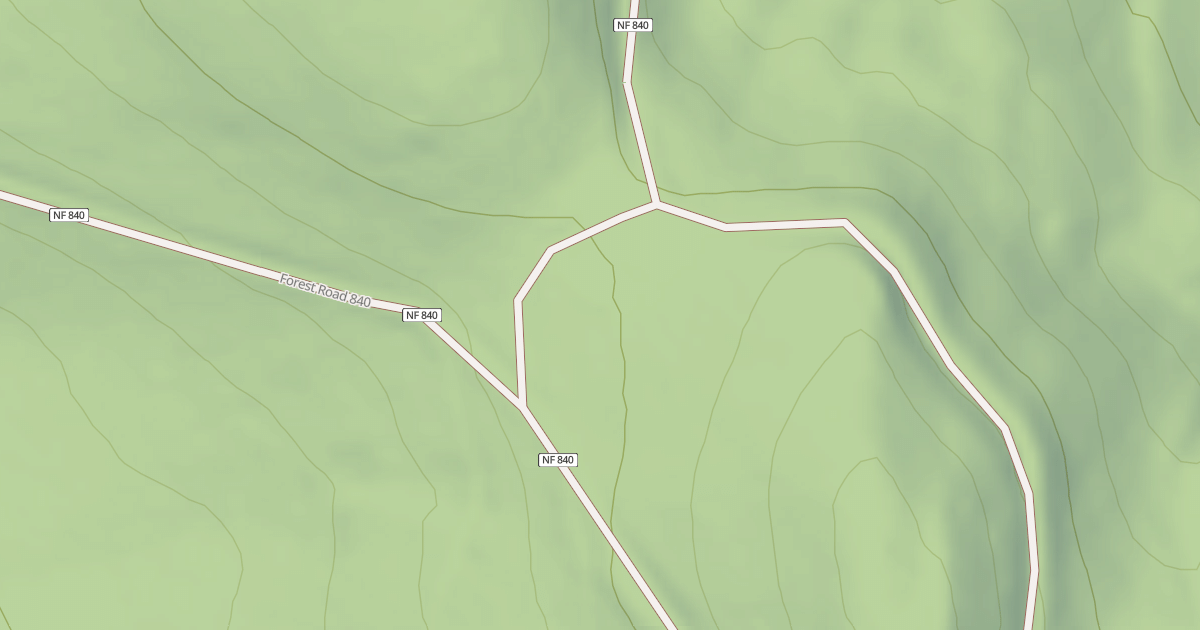 Map preview of USFS National Forest System Roads {03CCC164-4CBE-4608-AEF6-897C36E1C7B5}