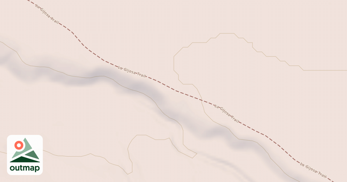Map of La Gijosa Trail