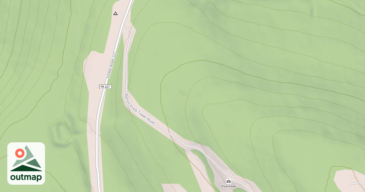 Map of BARTON KNOB TOWER