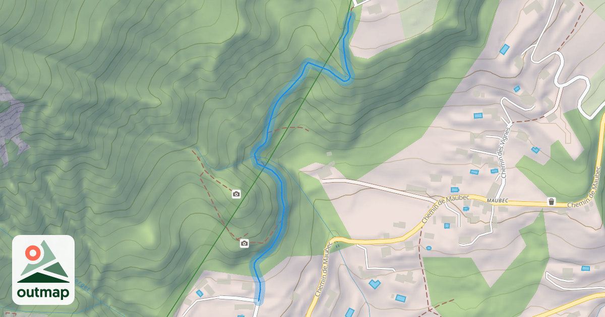 Map of Chemin des Combettes
