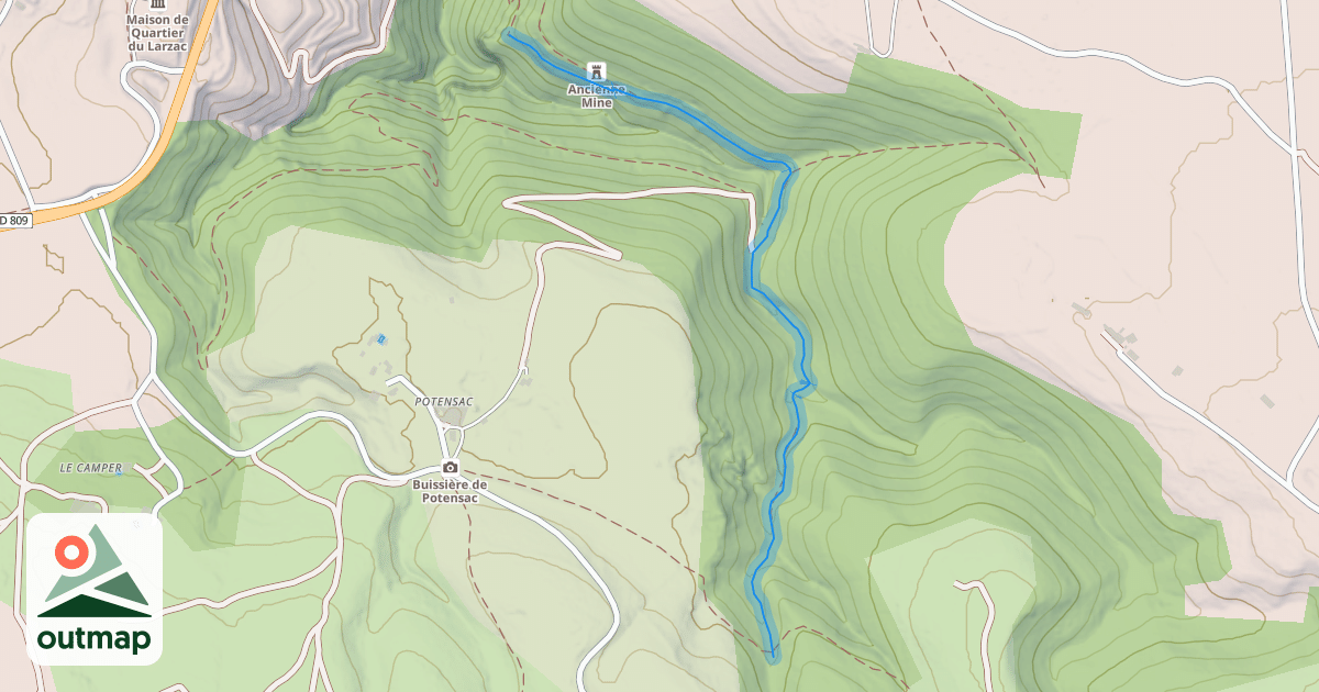 Map of Ravin de Potensac