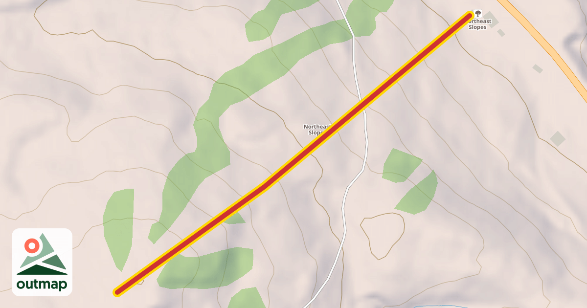 Map of T-Bar Lift