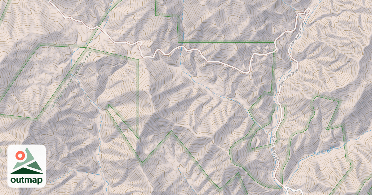 Map of DAVIS CREEK