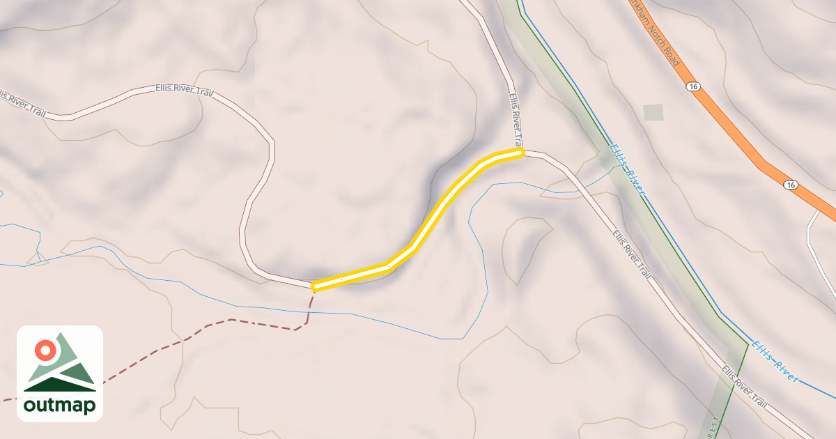 Map of Ellis River Trail